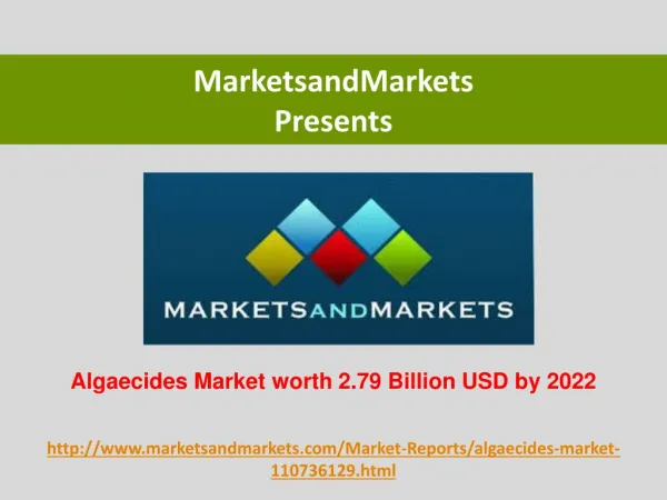 Algaecides Market worth 2.79 Billion USD by 2022