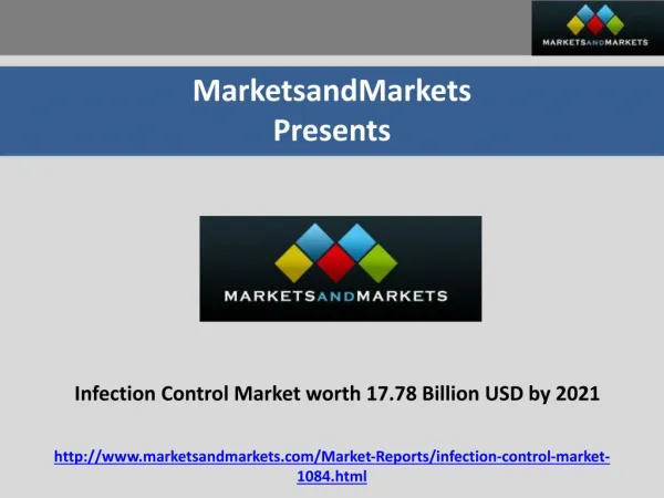 Infection Control Market worth 17.78 Billion USD by 2021