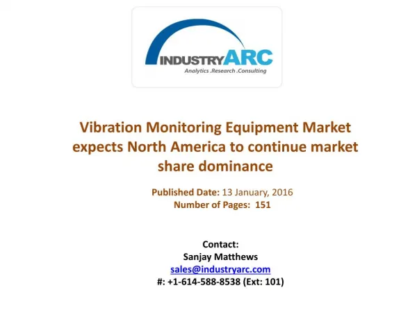 Vibration Monitoring Equipment Market buoyed by vibration measurement instrument innovations