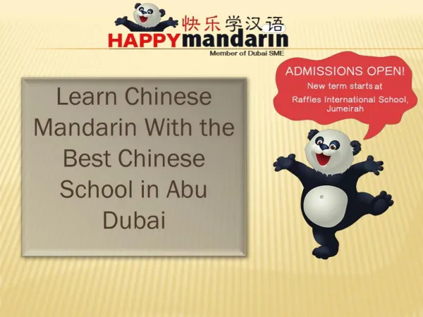 Learn Chinese Mandarin with the best Chinese School in Abu Dubai