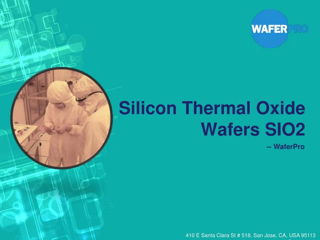 silicon thermal oxide wafers sio2