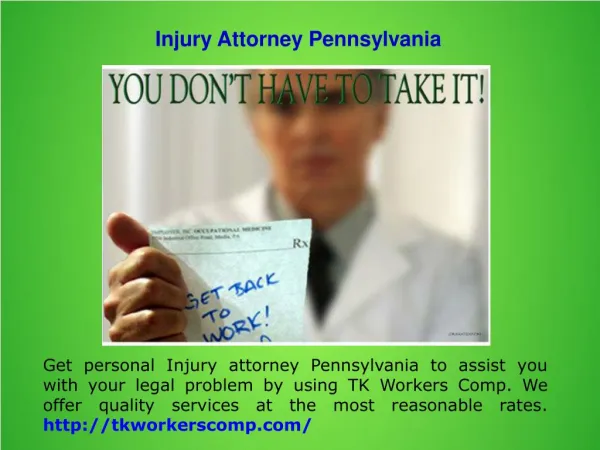 Pennsylvania Personal Injury Lawyers