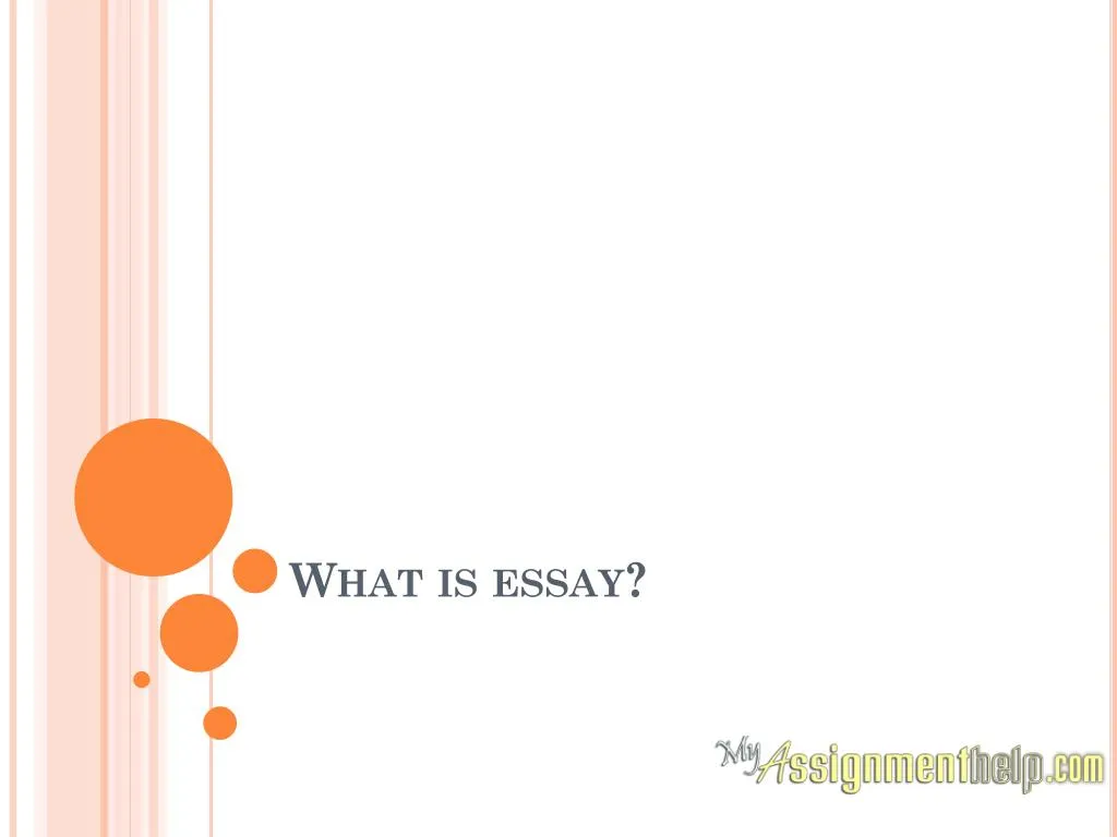 what is essay