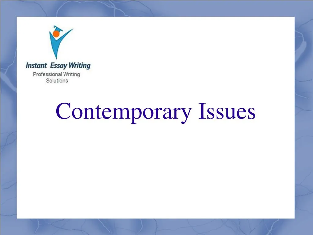 contemporary issues