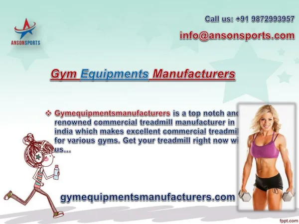Find Quality Products with Best Gym Equipment Manufacturers in Delhi
