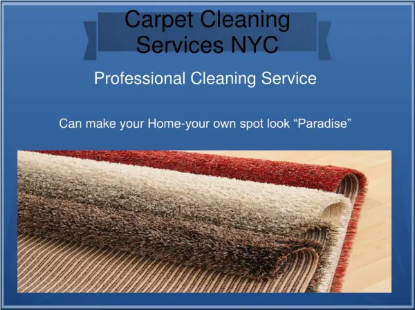 carpet cleaning services nyc