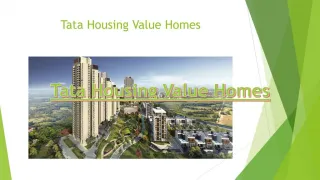 Tata housing Value Homes - slide 1
