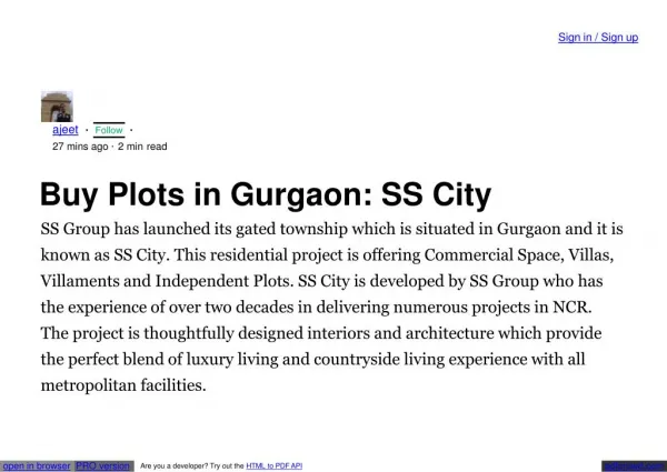 residential plots in gurgaon for sale