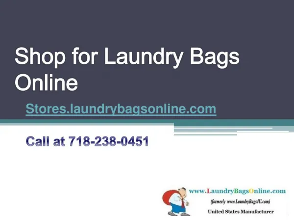 Shop for Laundry Bags Online - Stores.laundrybagsonline.com