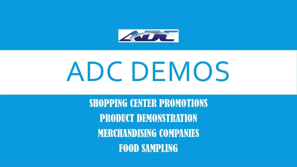 adc demos