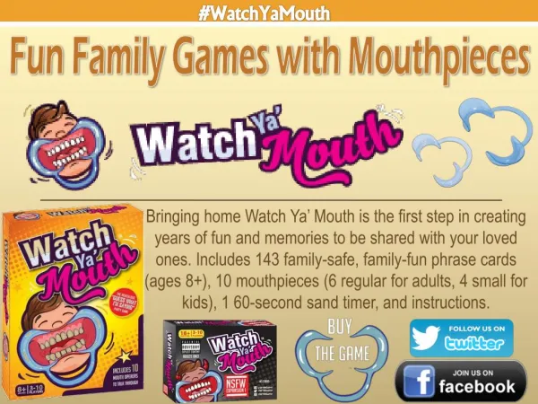 Fun Family Games with Mouthpieces - Watch Ya Mouth