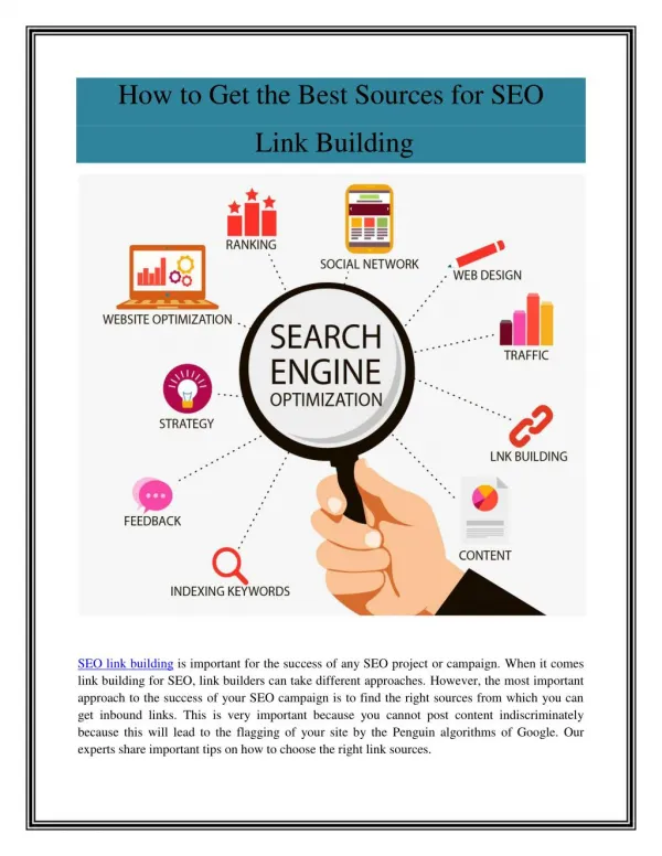 Sources for SEO Link Building