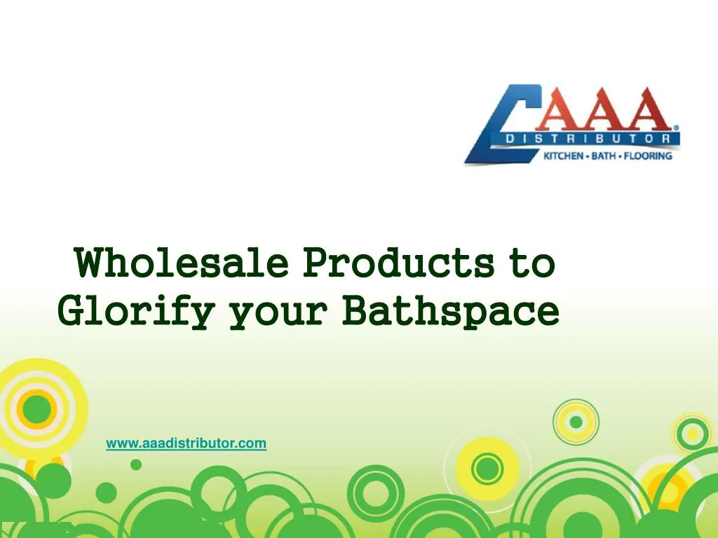 wholesale products to glorify your bathspace