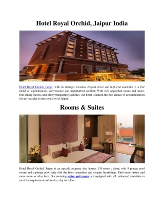 Hotel Royal Orchid, Pune
