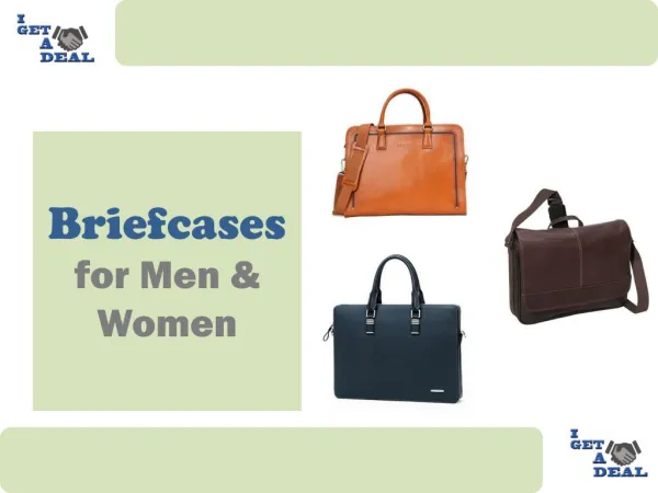 Briefcases for Men & Women - I Get A Deal