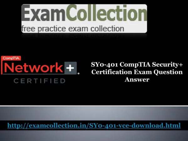 Pass your SY0-401 exam with Exam collection