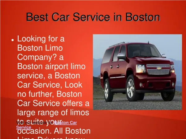 Limousine and Town Car Service