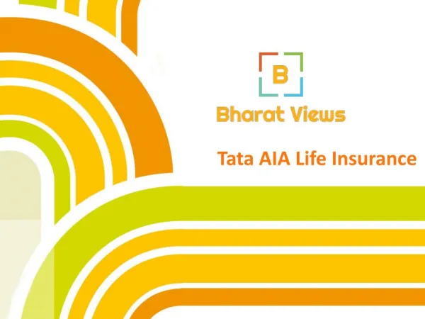 TATA AIA Life Insurance
