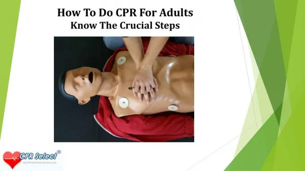 How to do cpr for adults