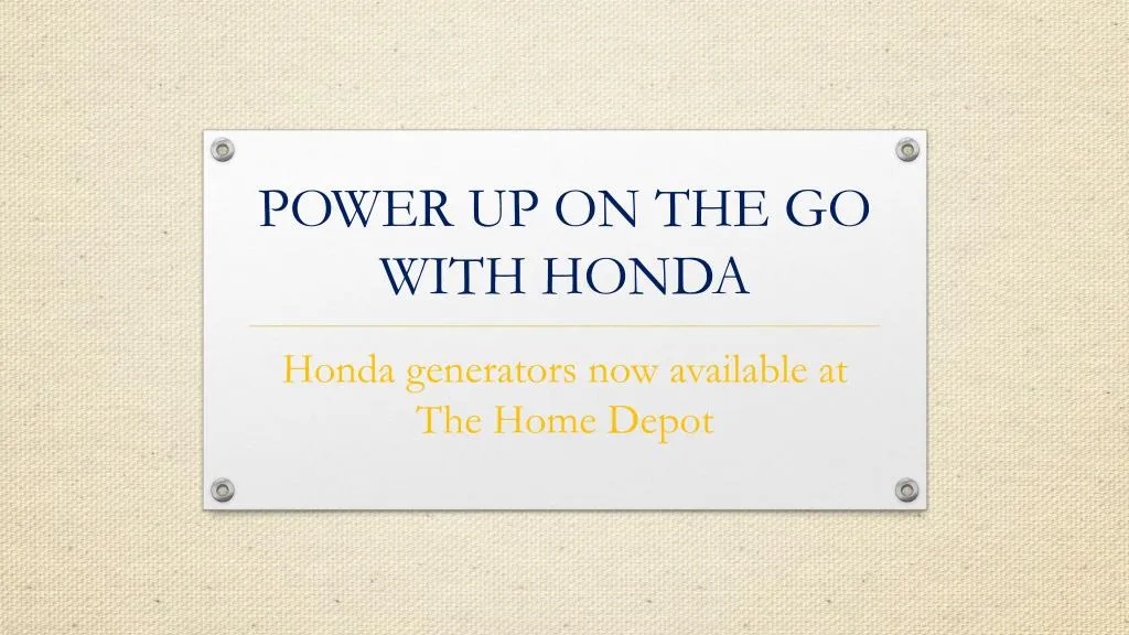 power up on the go with honda