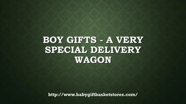 boy gifts a very special delivery wagon