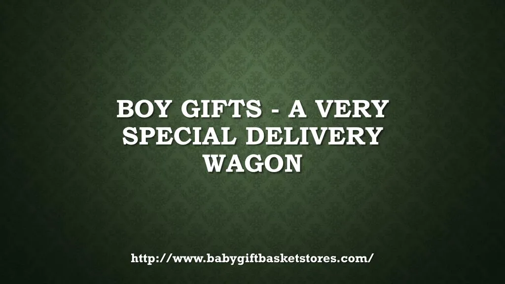boy gifts a very special delivery wagon