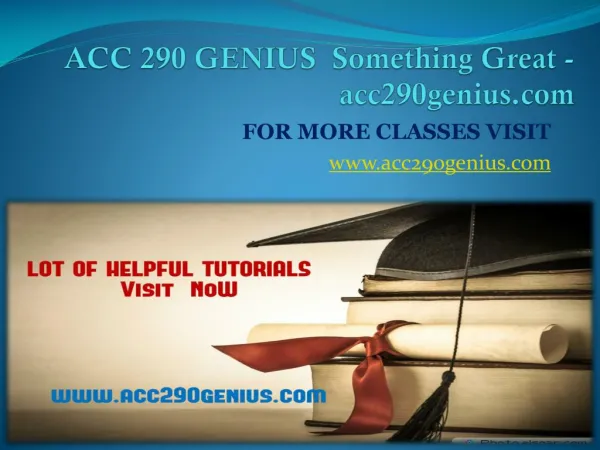 ACC 290 GENIUS Something Great -acc290genius.com