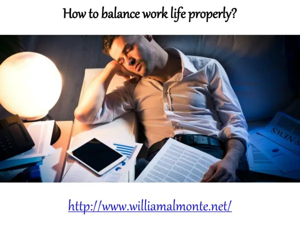 How to balance work life properly?