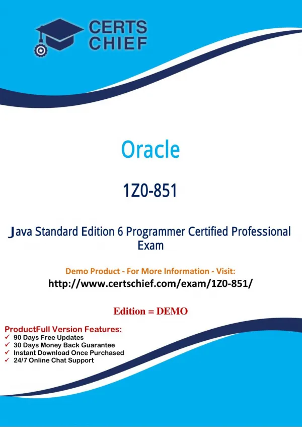 1Z0-851 Exam Certification Test