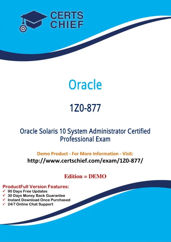 1Z0-877 Professional Certification