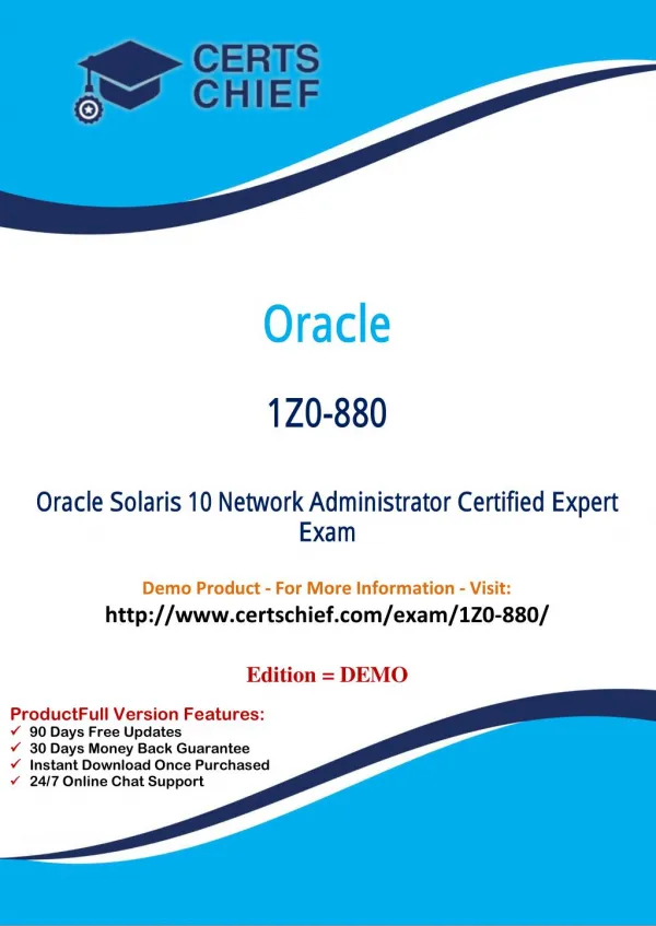 1Z0-880 Professional Certification
