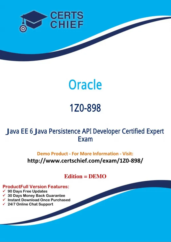 1Z0-898 Professional Certification