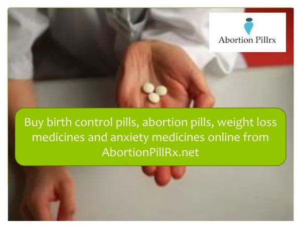 Buy Abortion Pills and Weight Loss Medicines Online
