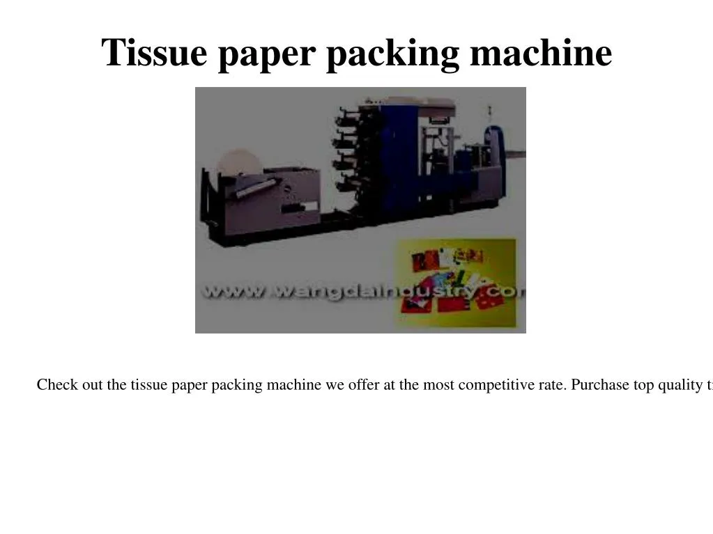 tissue paper packing machine
