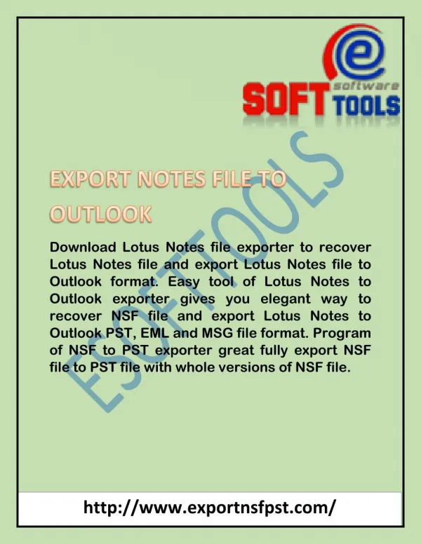 Export Notes File to Outlook