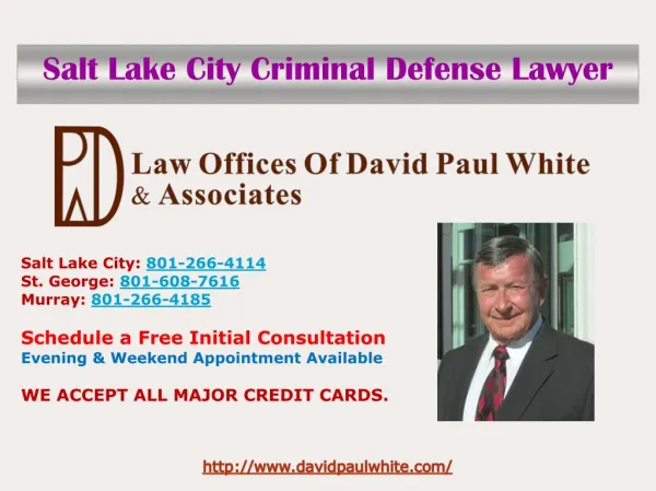 Salt Lake City Criminal Defense Attorney