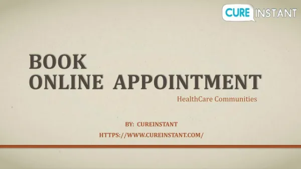 Book online Appointment - CureInstant