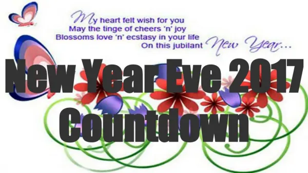 New Year Eve 2017 Countdown