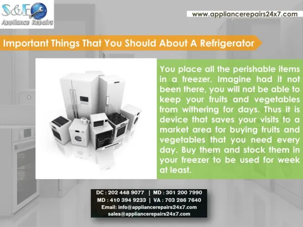 Best Refrigerator Repair Service in Washington DC