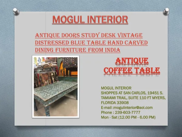 Antique Table by Mogulinterior