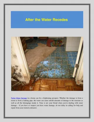 WATER DAMAGE - slide 1