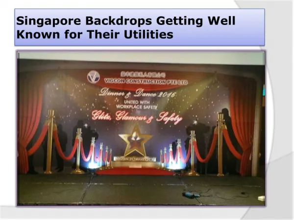 Stage Backdrops