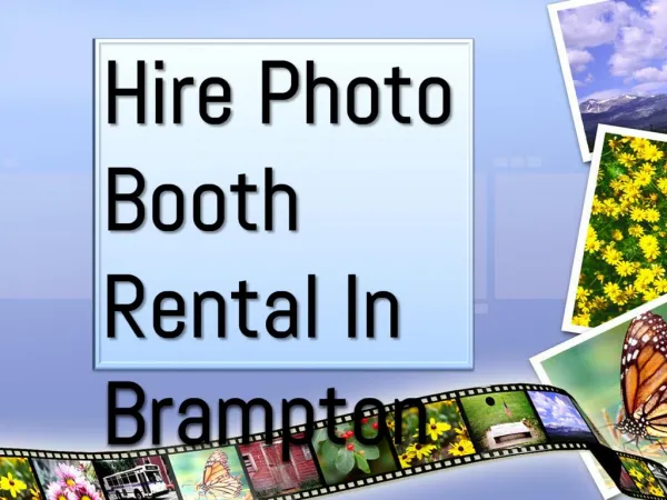 Hire Photo Booth Rental In Brampton