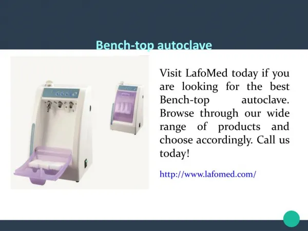 Bench-top autoclave
