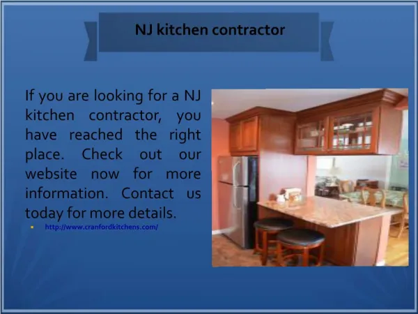 NJ kitchen contractor