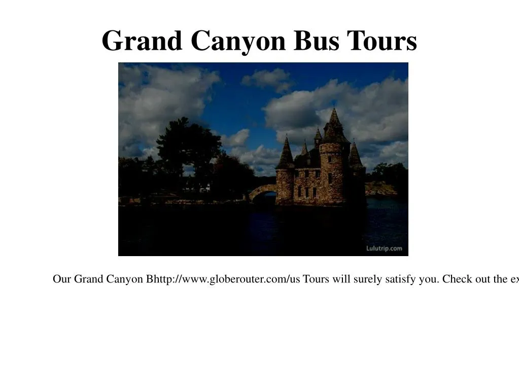 grand canyon bus tours