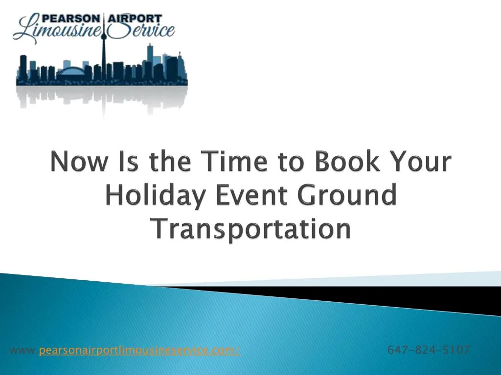 now is the time to book your holiday event ground transportation