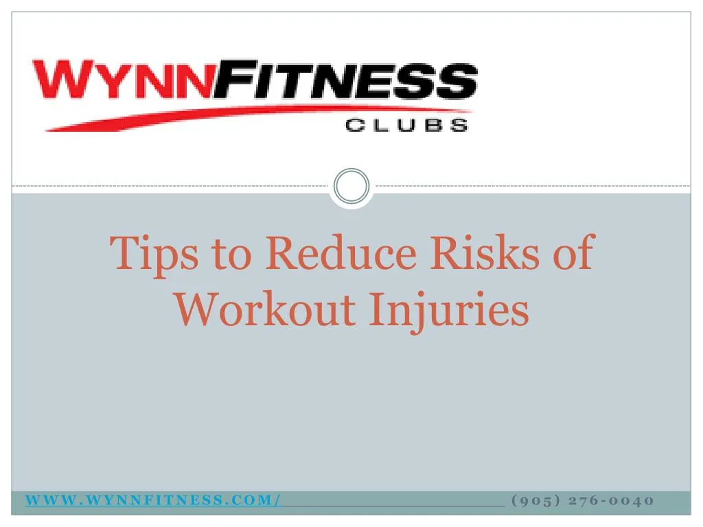 tips to reduce risks of workout injuries