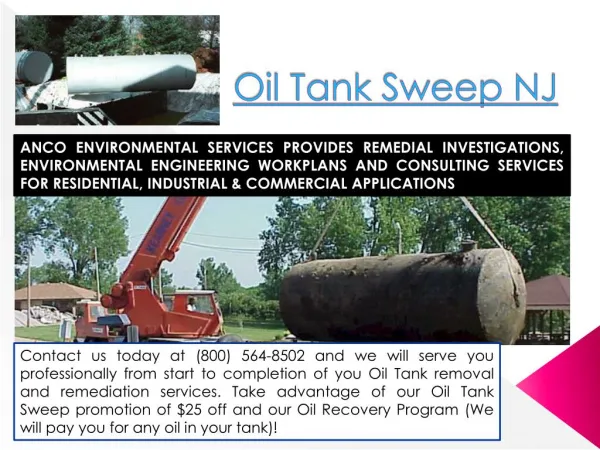 Oil Tank Sweep NJ