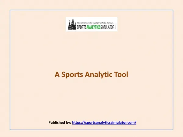 A Sports Analytic Tool